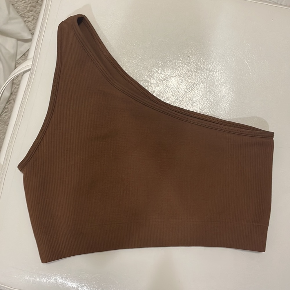 Set Active Sculptflex Ribbed One Shoulder Bra - Picture 2 of 3